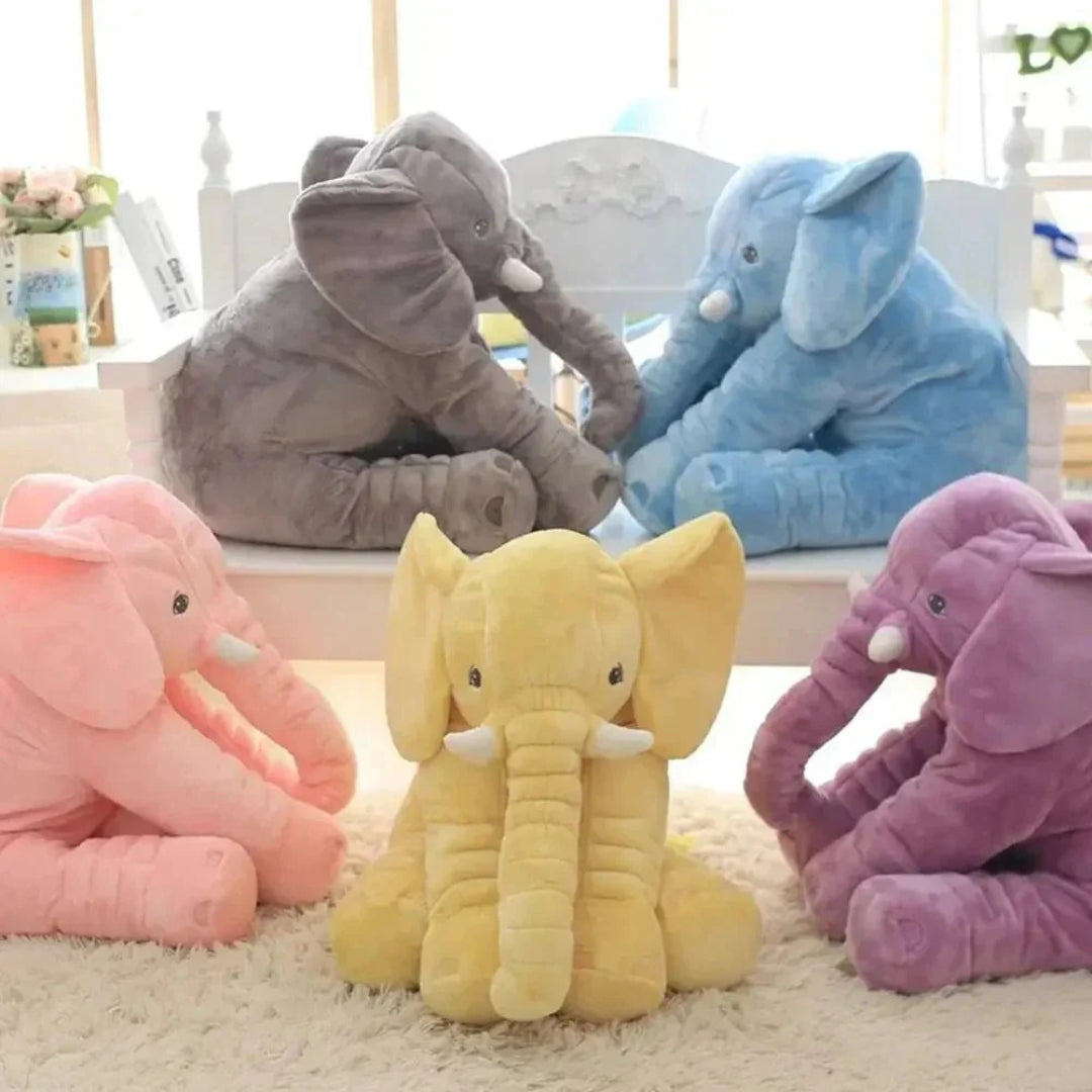 Ultra-Soft Plush Elephant Pillow – Perfect for Infants and Kids