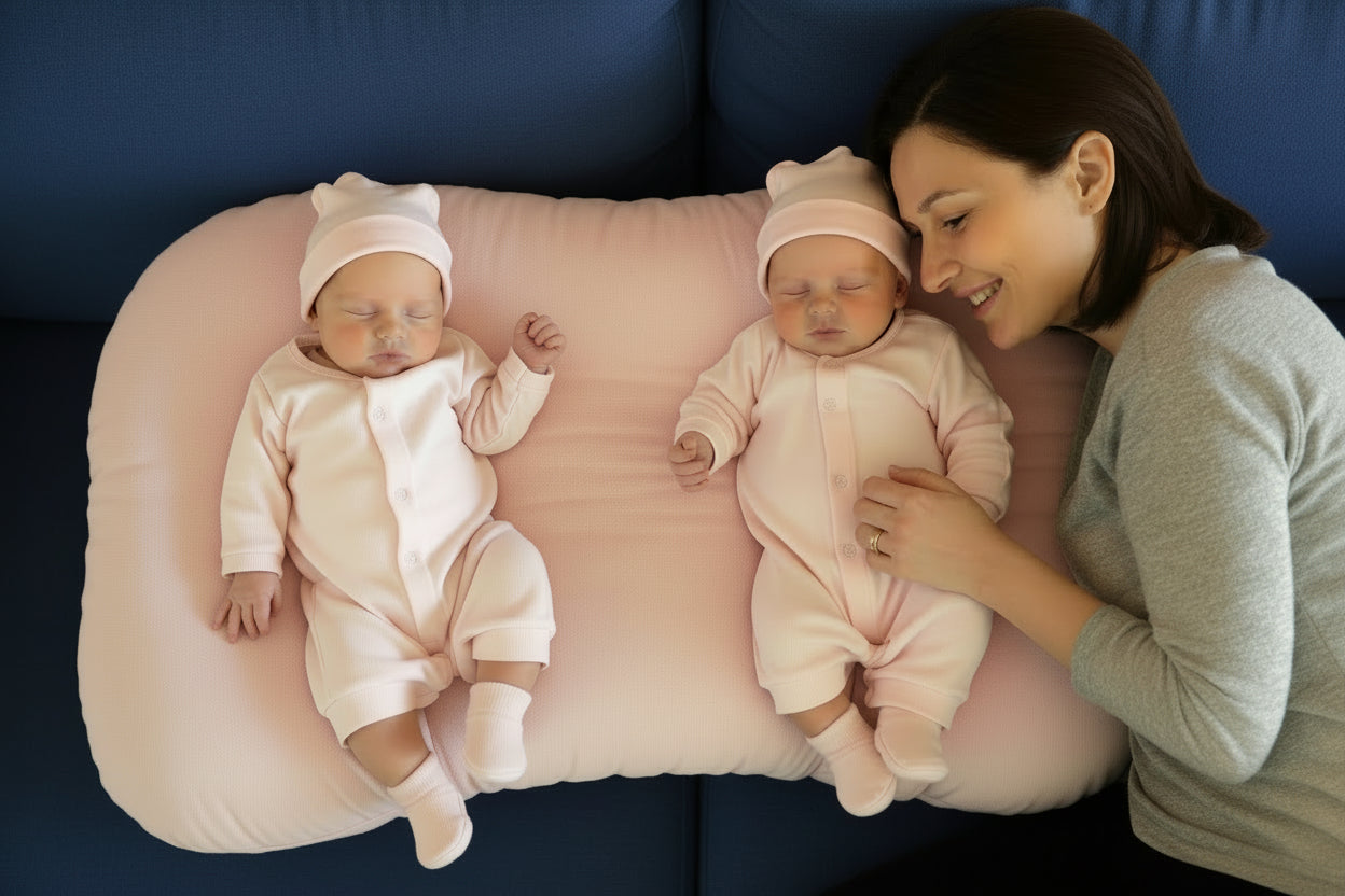 DuoNest™ Luxe Twin Nursing & Support Pillow