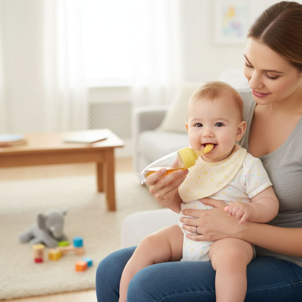 2-piece silicone spoon with stand base