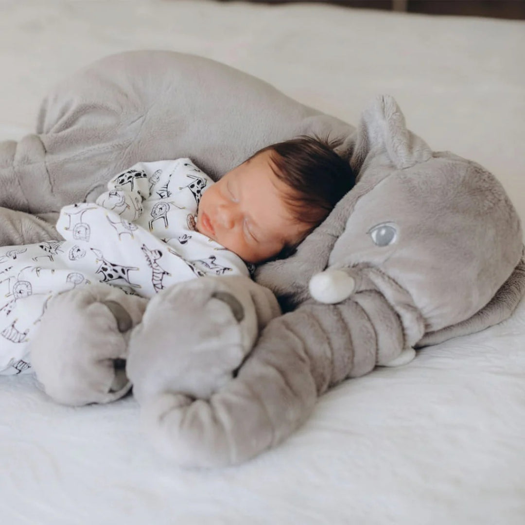 Ultra-Soft Plush Elephant Pillow – Perfect for Infants and Kids