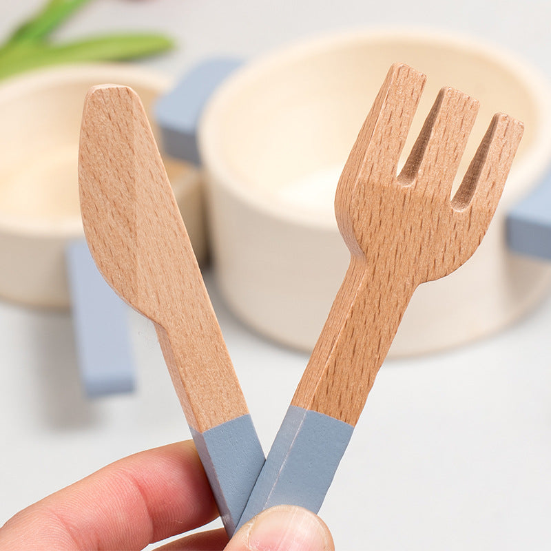 Wooden Pretend Play Cookware Set