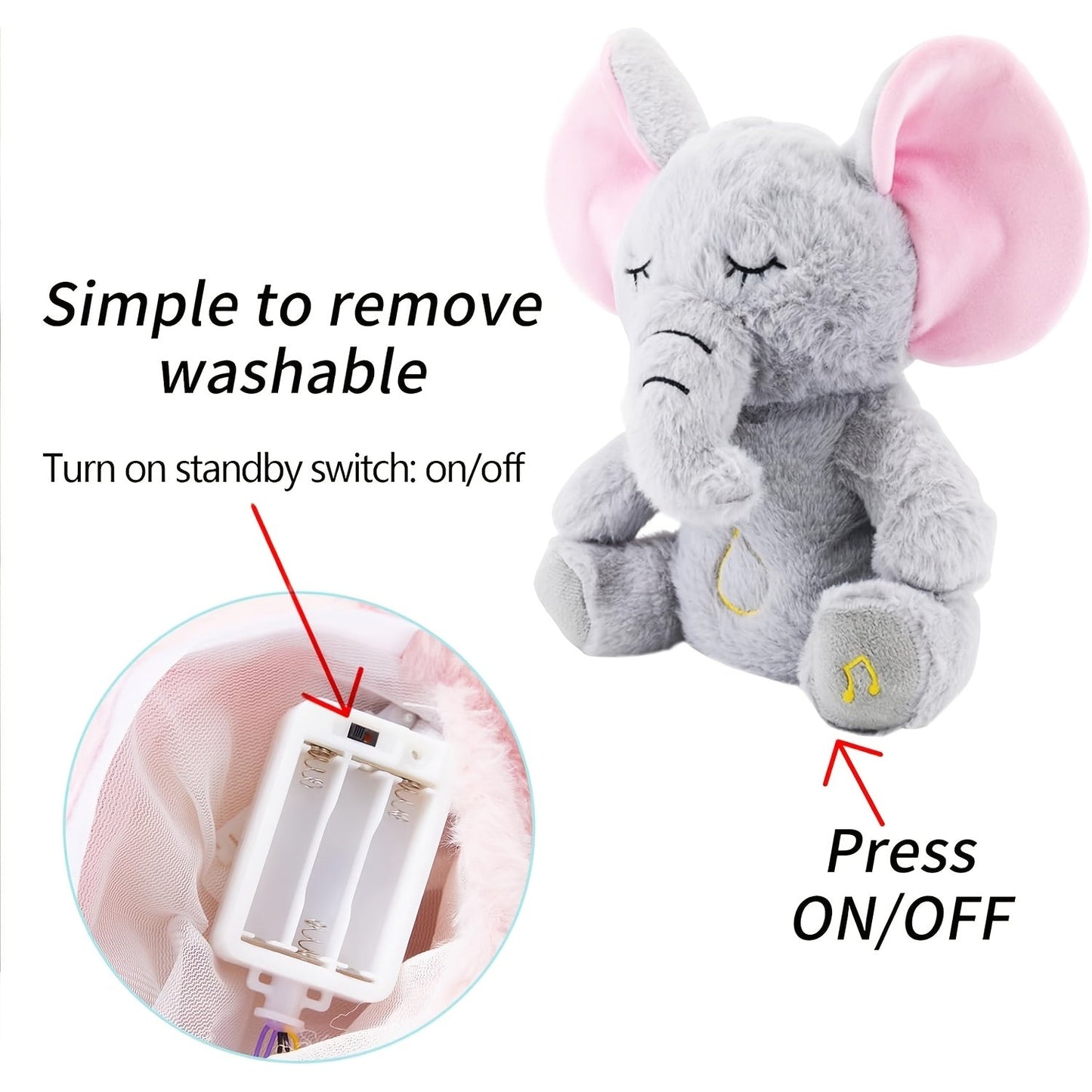 Breathing Stuffed Animal Calming Soothers