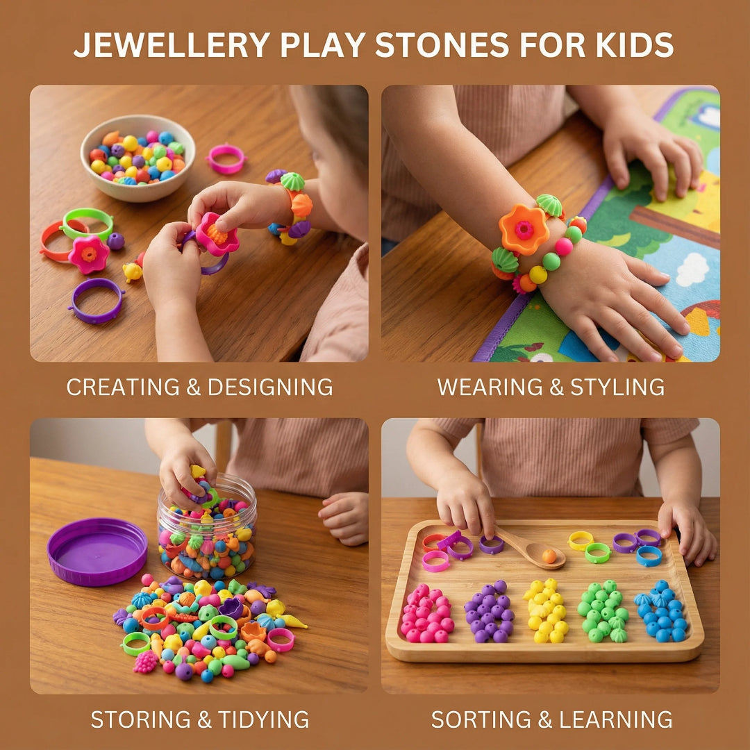 Role-Playing Toy Jewelry Stone Set