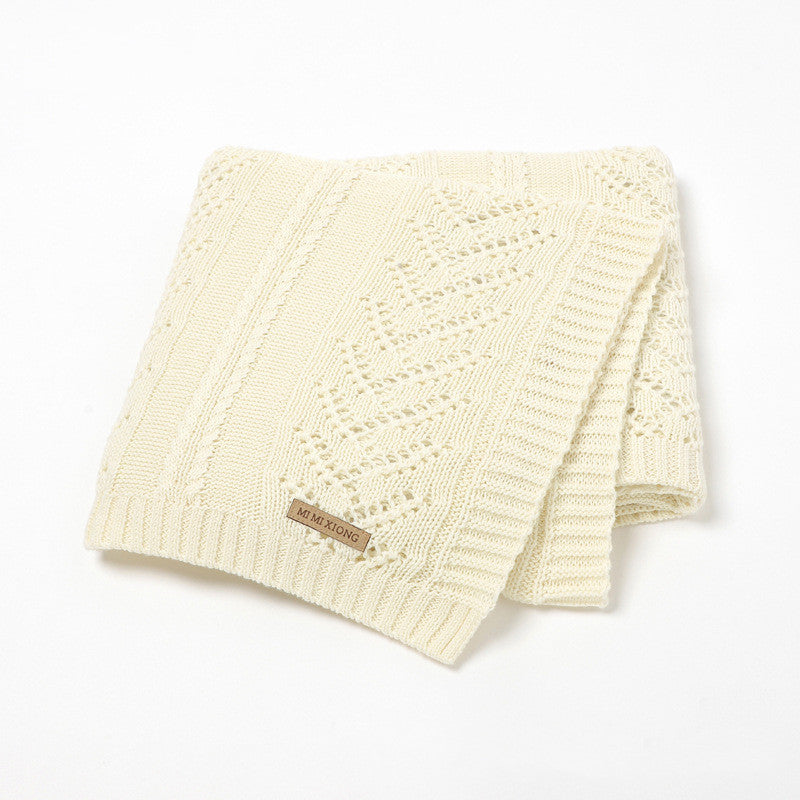 Knitted Cotton Baby Blanket