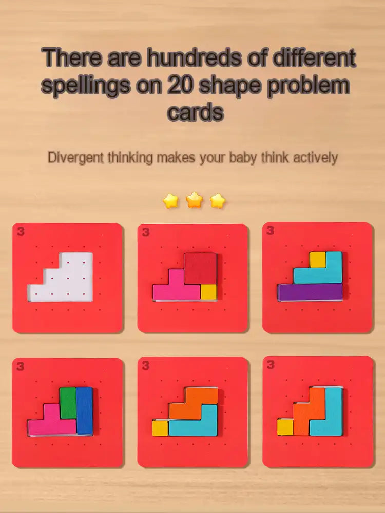 WEIQUEEN Jigsaw puzzles Exercise your child's brain power Logical thinking Block puzzles