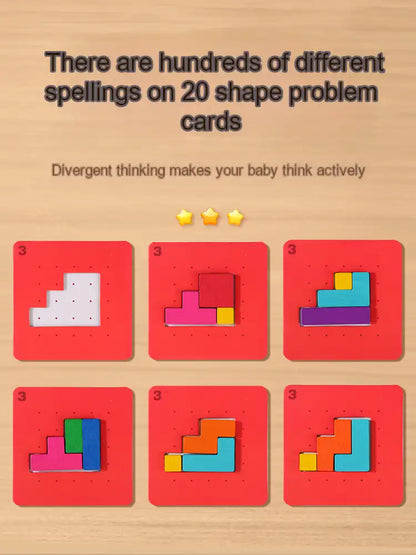 WEIQUEEN Jigsaw puzzles Exercise your child's brain power Logical thinking Block puzzles
