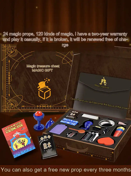 WEIQUEEN Magic Surprise Box Advent Calendar 2021 for Kids 24PCS Magic Tricks Props Kit Christmas Countdown Calendar Magic Toys Gifts for Boys and Girls