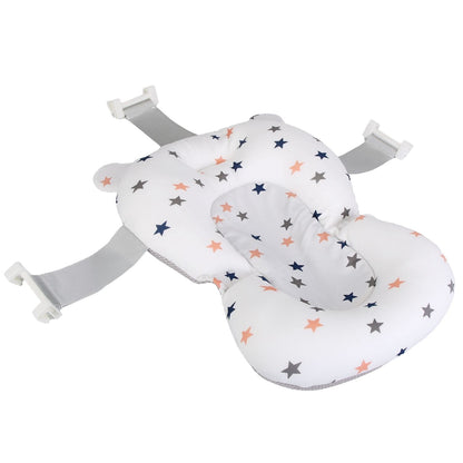 Baby Bath Cushion Mat for Foldable Baby Bathtub with Built-in Thermometer