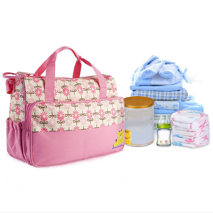 LuxeTote™ 5-in-1 Diaper Bag Travel Set