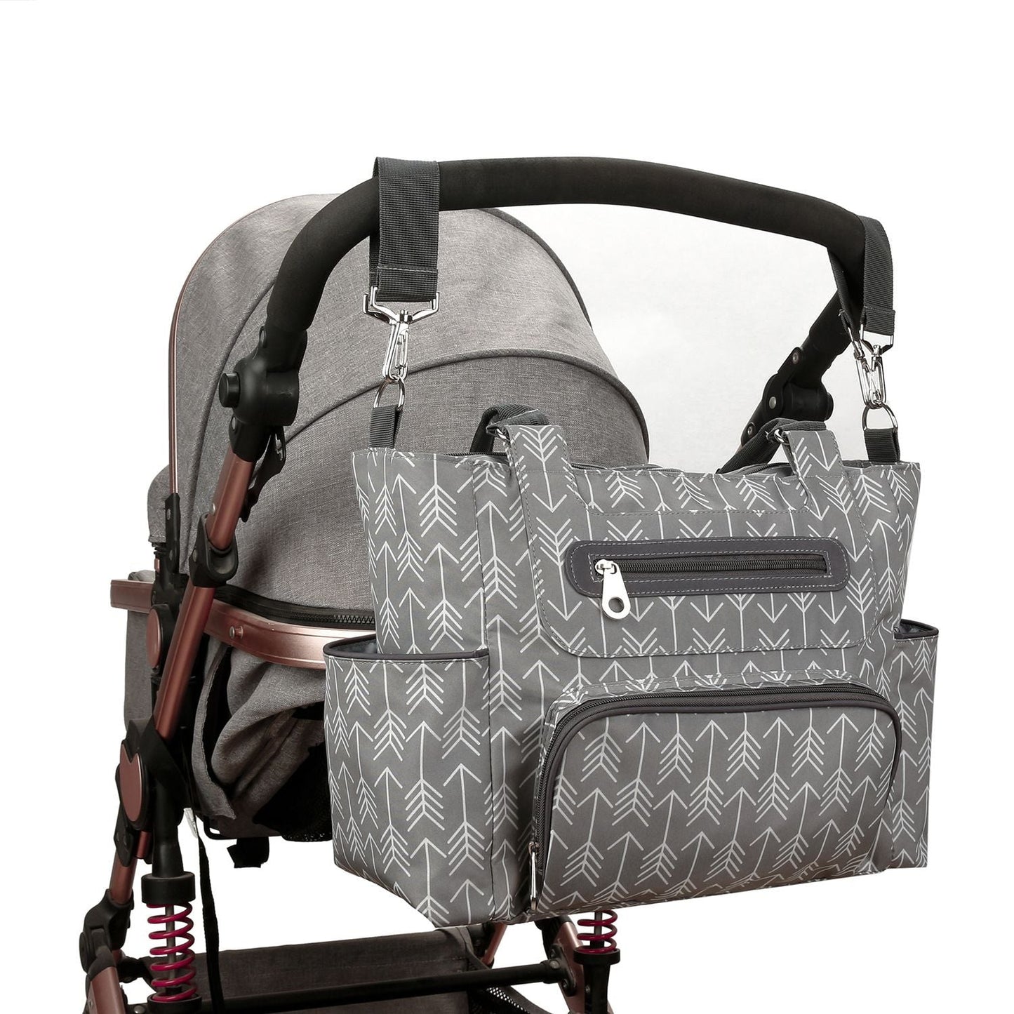 Deluxe Lightweight Large Diaper Bag 7 Pieces Set
