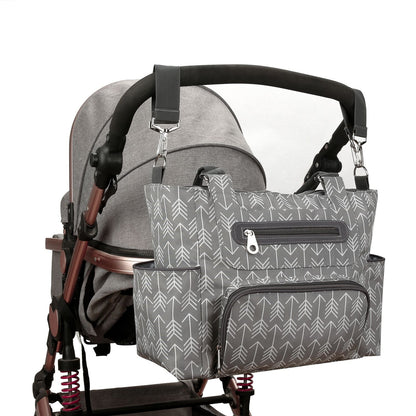 Deluxe Lightweight Large Diaper Bag 7 Pieces Set