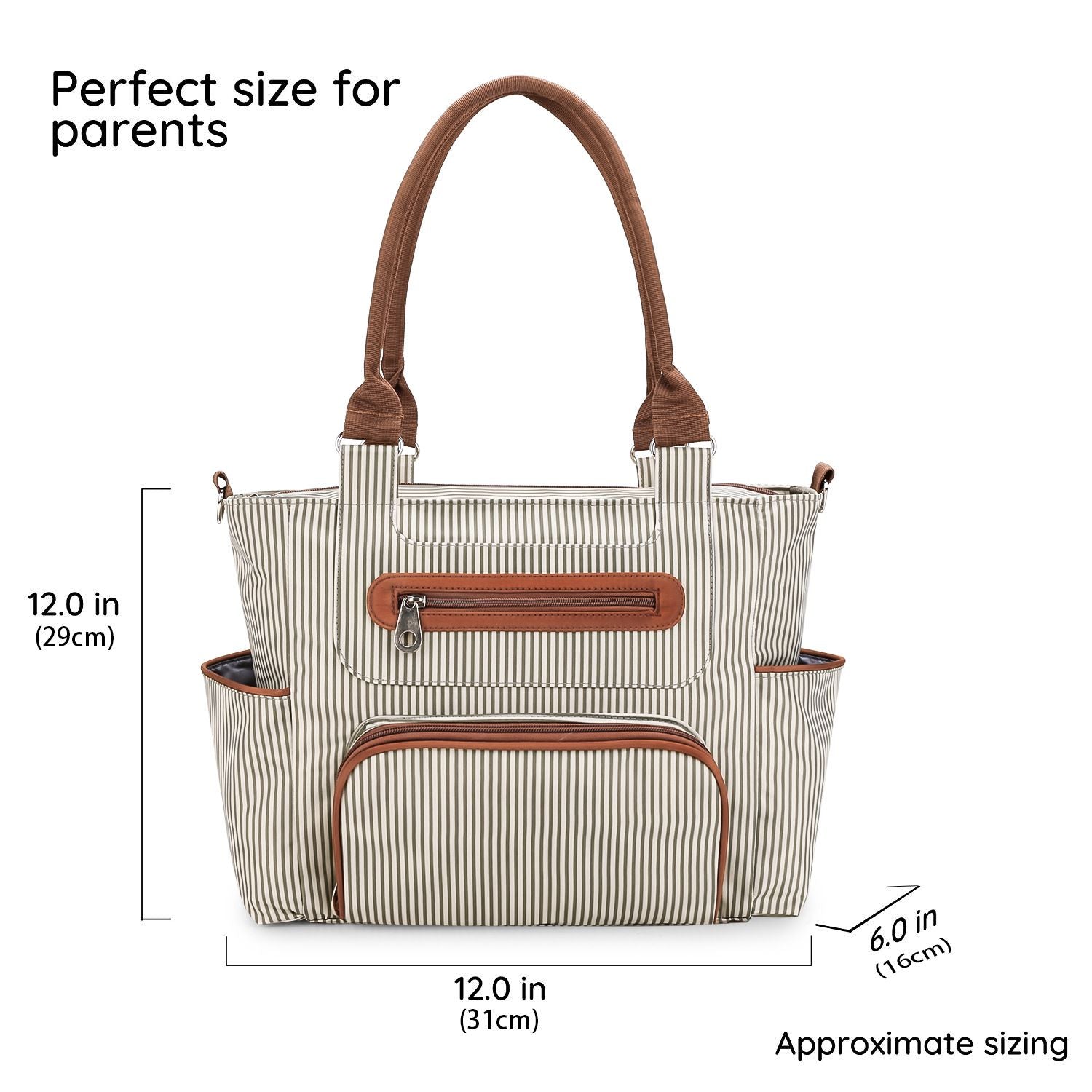 Deluxe Lightweight Large Diaper Bag 7 Pieces Set