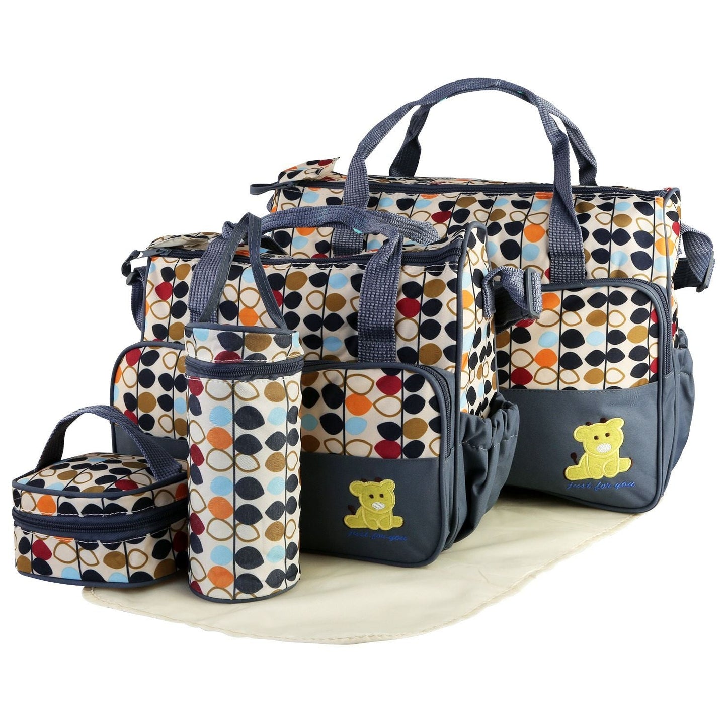 LuxeTote™ 5-in-1 Diaper Bag Travel Set