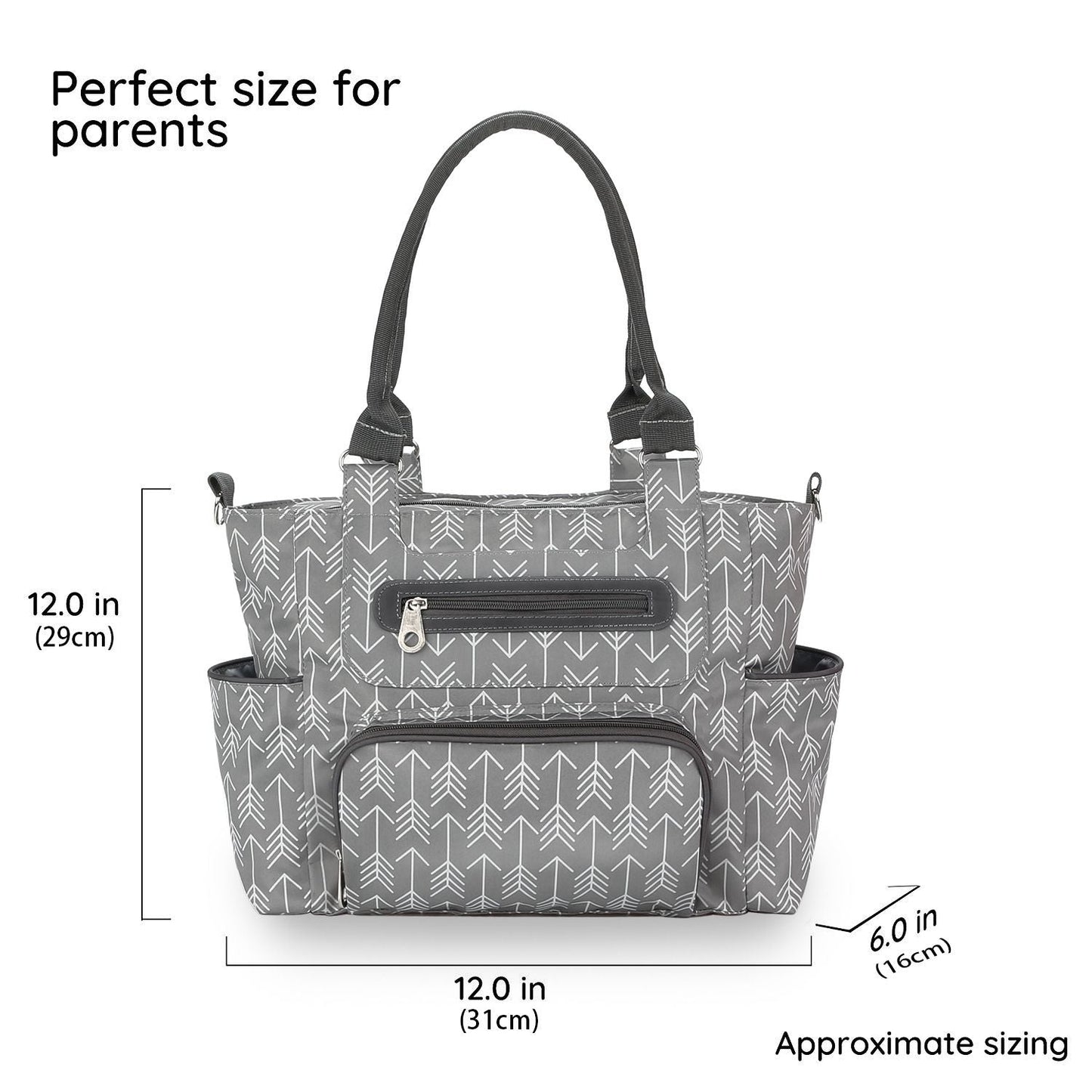Deluxe Lightweight Large Diaper Bag 7 Pieces Set