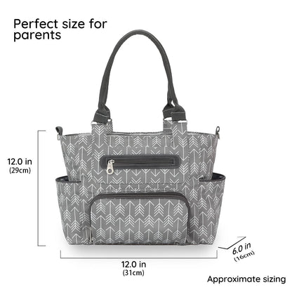 Deluxe Lightweight Large Diaper Bag 7 Pieces Set