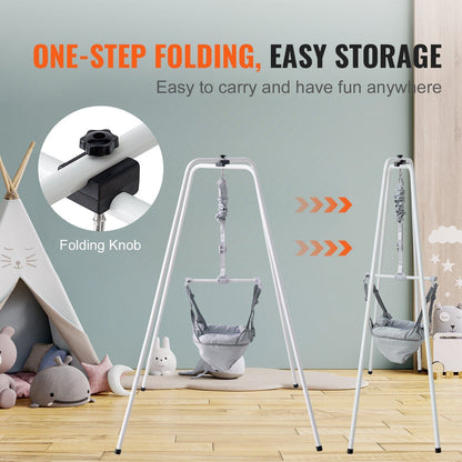 ActiveBounce™ Foldable Baby Activity Bouncer with Stable Stand & Premium Spring