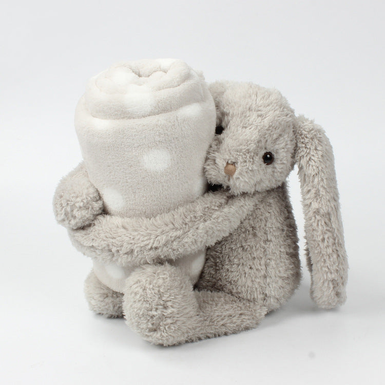Plush Rabbit Comfort Blanket