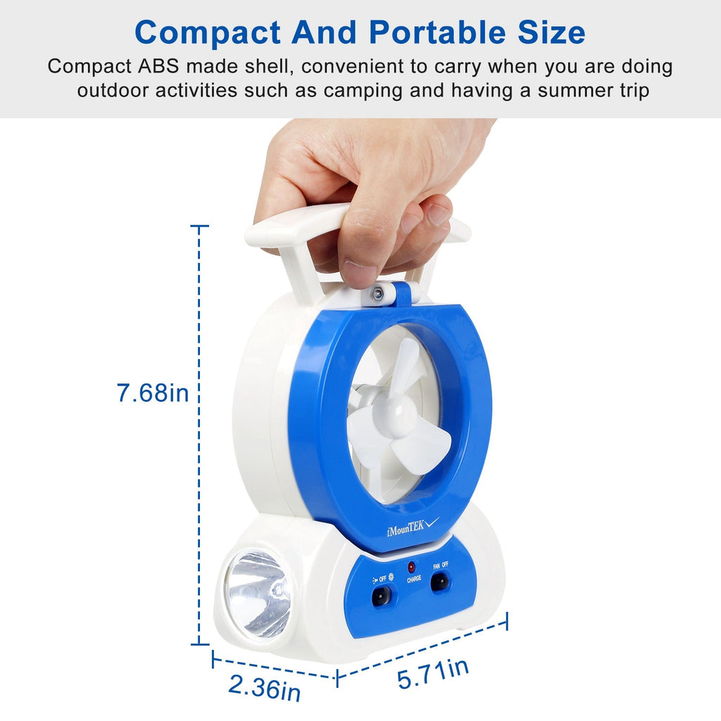 Desk Cooling Fan With 180Degree Adjustable LED Lamp Baby Stroller Fan Emergency Flashlight Torch For Household Camping Traveling