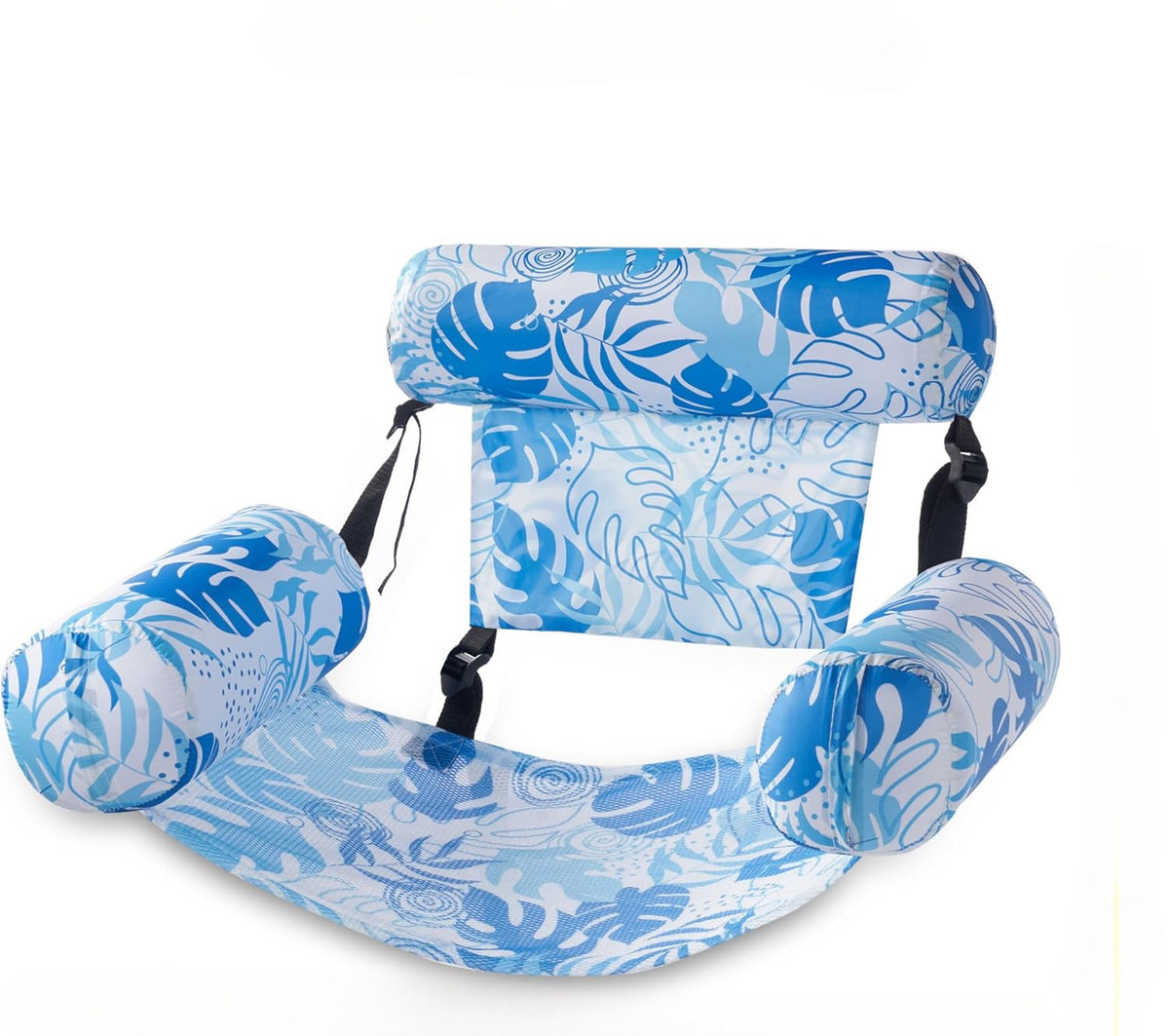 Inflatable Hammock - Sky Blue Leaves 76X35X60 cm product view