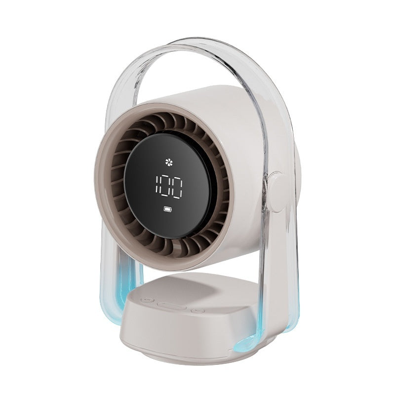 Digital Display Turbine Desktop 3D Suspension Cold Air Desktop Fan