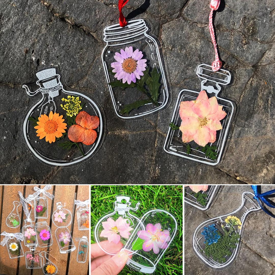DIY Bookmark Set with Pressed Flowers - 30-Piece Collection