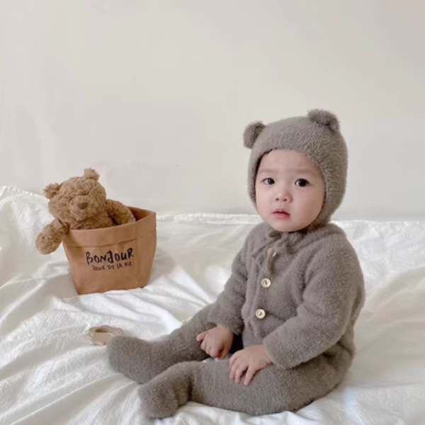 Baby Romper - Gray 4-8M (73cm) product view