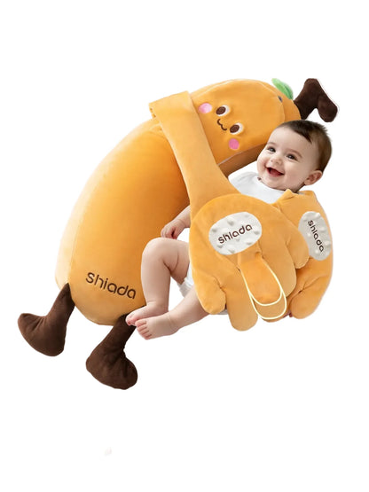 WEIQUEEN  Baby Banana Teether - Safe Silicone Teething Toy for Infants 0-12 Months moon