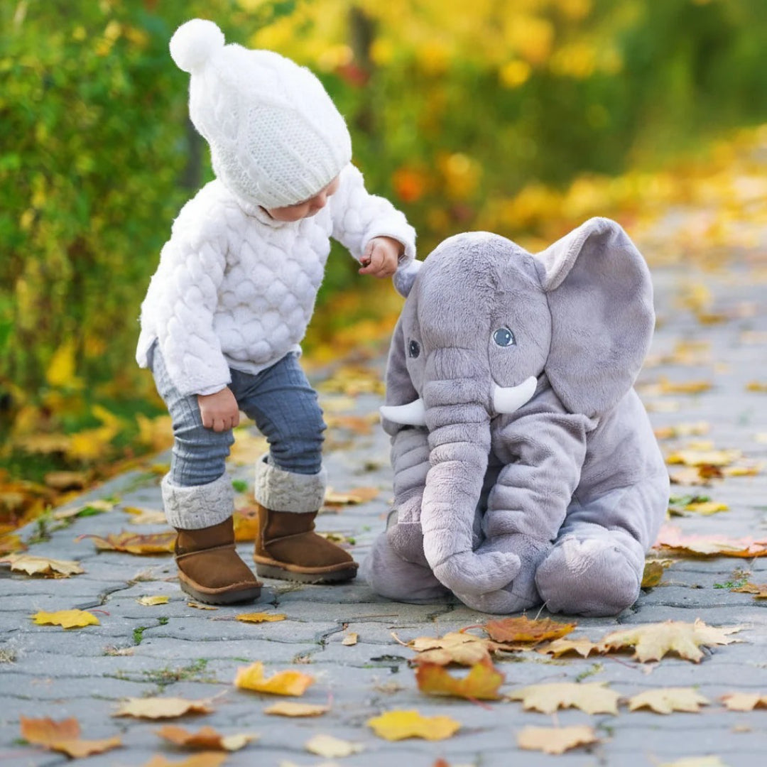 Ultra-Soft Plush Elephant Pillow – Perfect for Infants and Kids