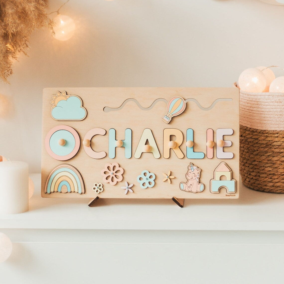 Toddlers Personalized Wooden Puzzle