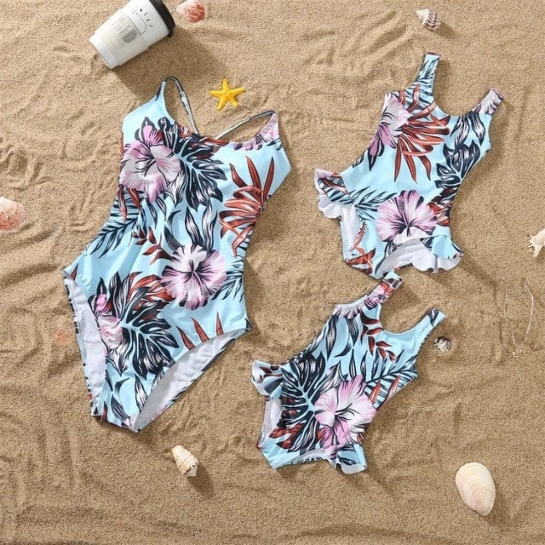 Coordinated Swimwear Set for Mom and Daughter - Girls' Bikini