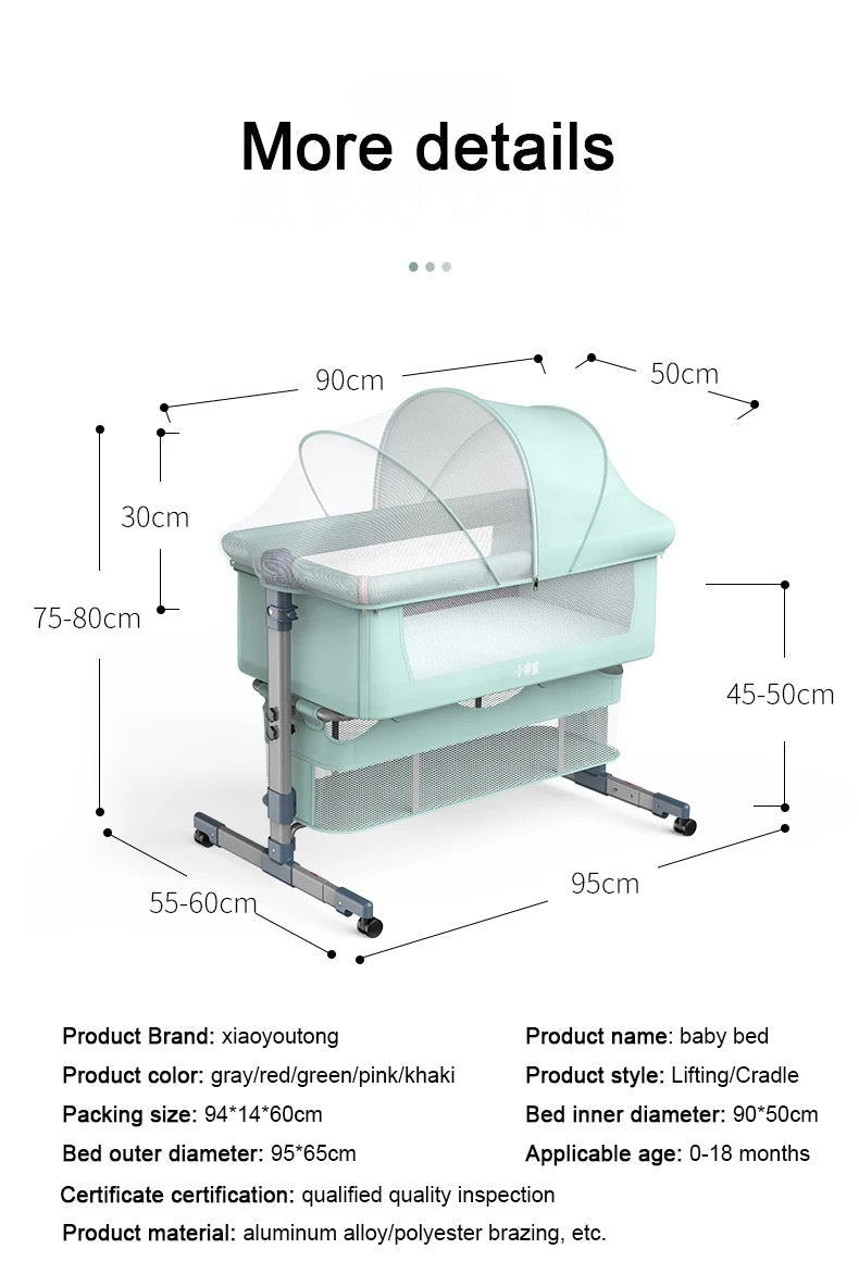 Foldable Rocking Baby Crib product detail