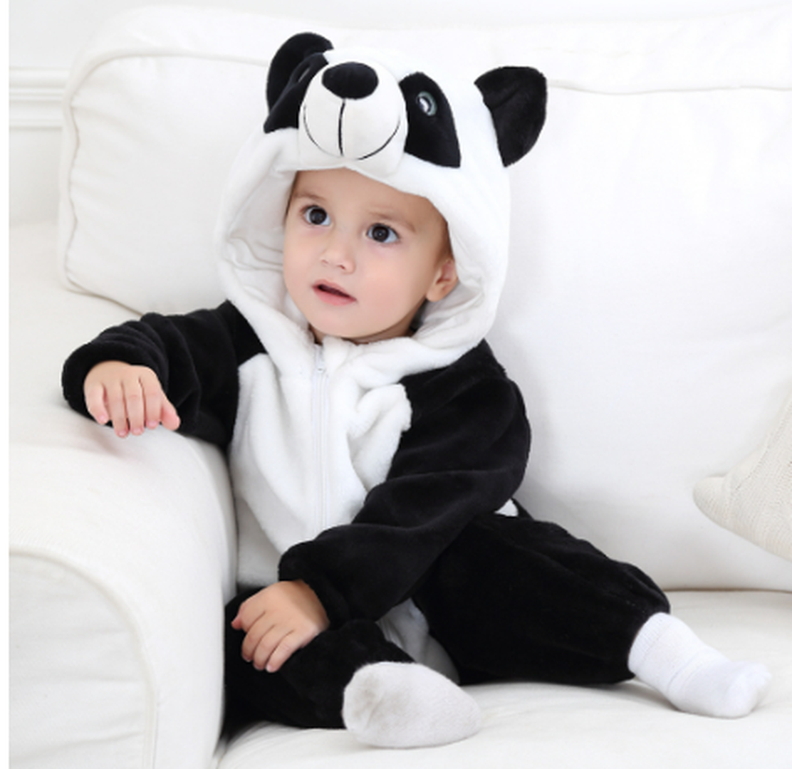 Cozy Flannel Baby Romper - Soft Outfit for Easy Changes