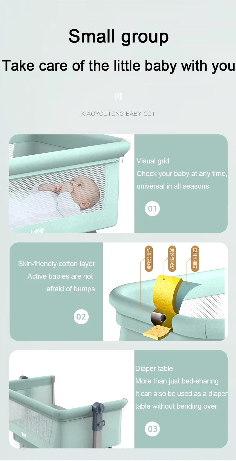 Foldable Rocking Baby Crib product detail