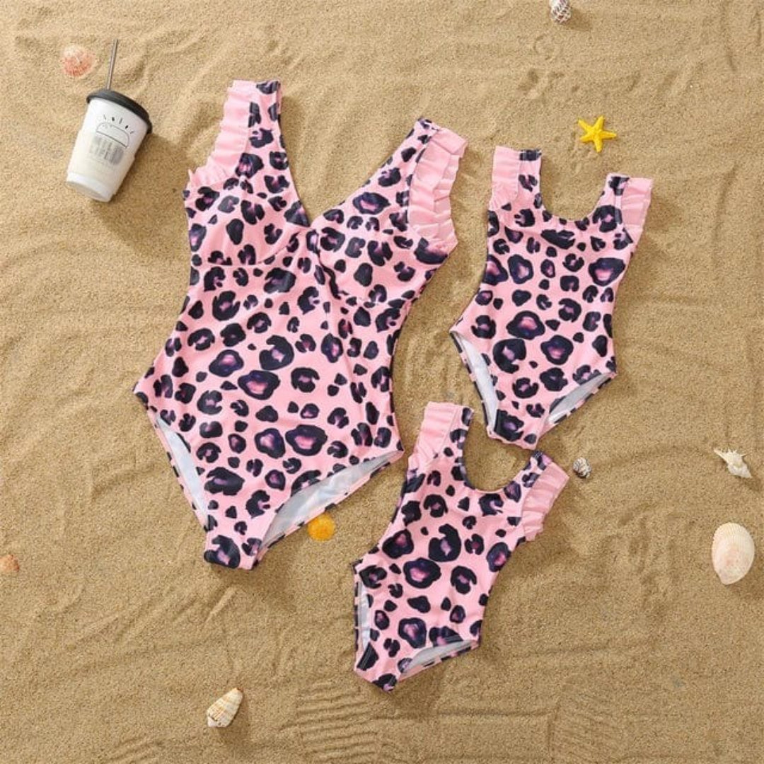Coordinated Swimwear Set for Mom and Daughter - Girls' Bikini