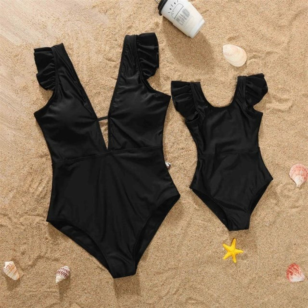 Coordinated Swimwear Set for Mom and Daughter - Girls' Bikini