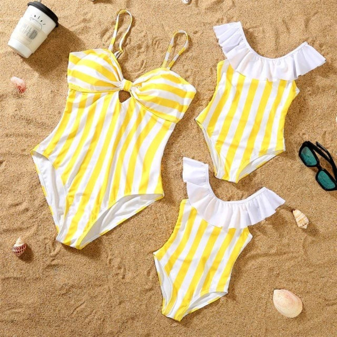 Coordinated Swimwear Set for Mom and Daughter - Girls' Bikini