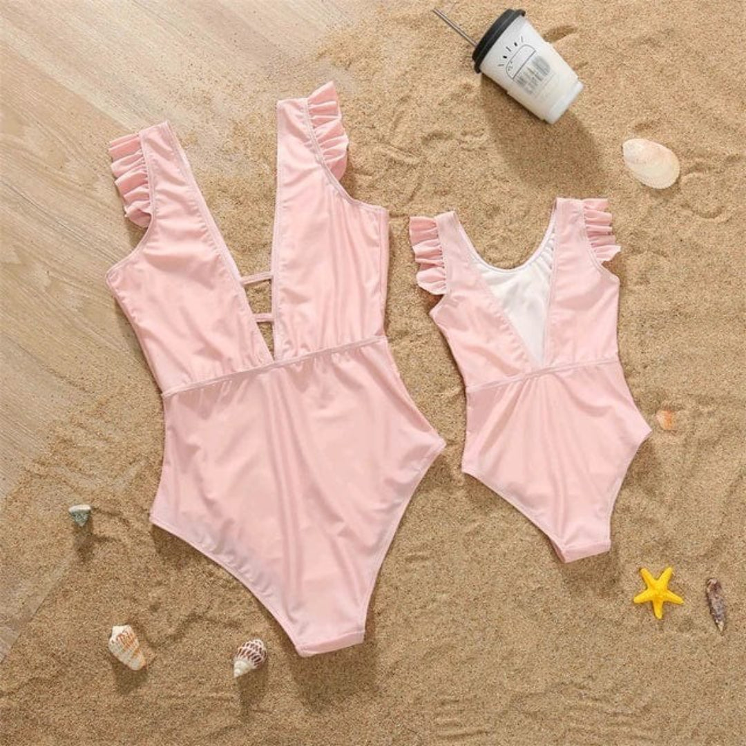 Coordinated Swimwear Set for Mom and Daughter - Girls' Bikini