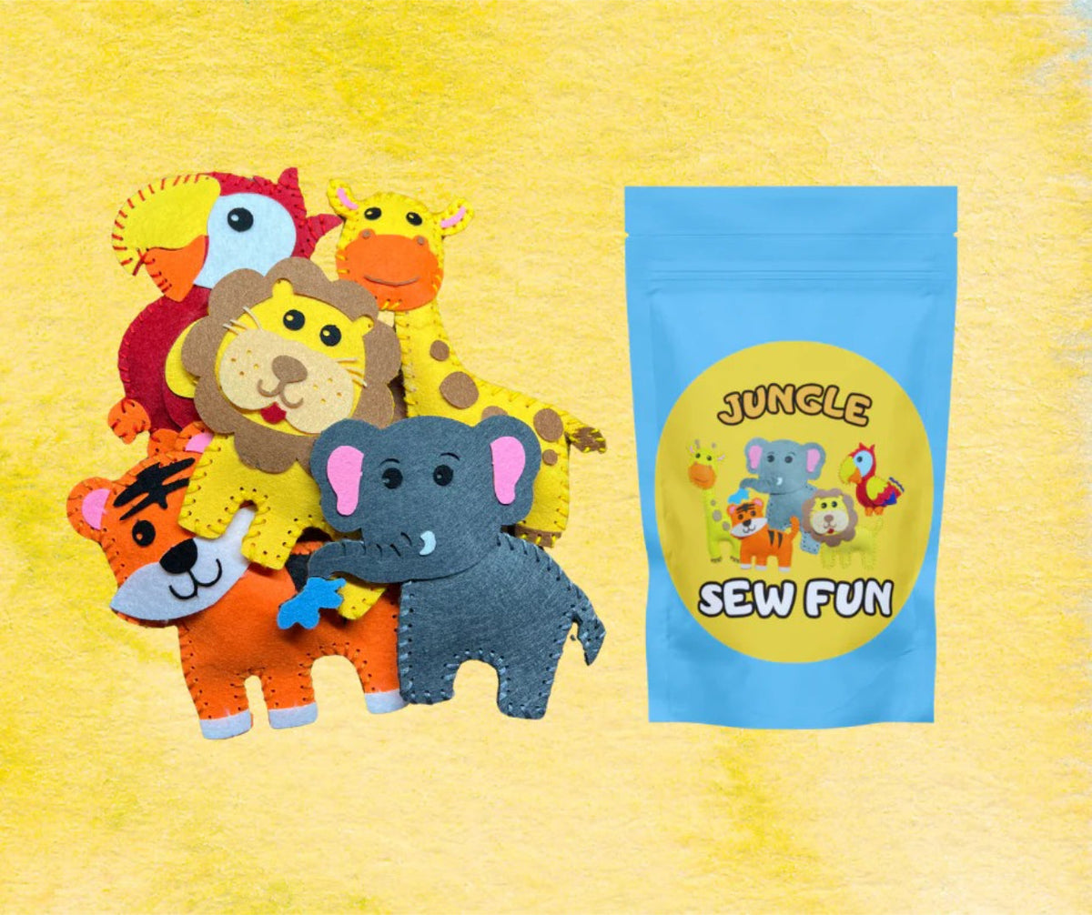 Beginner's DIY Felt Animal Sewing Kit