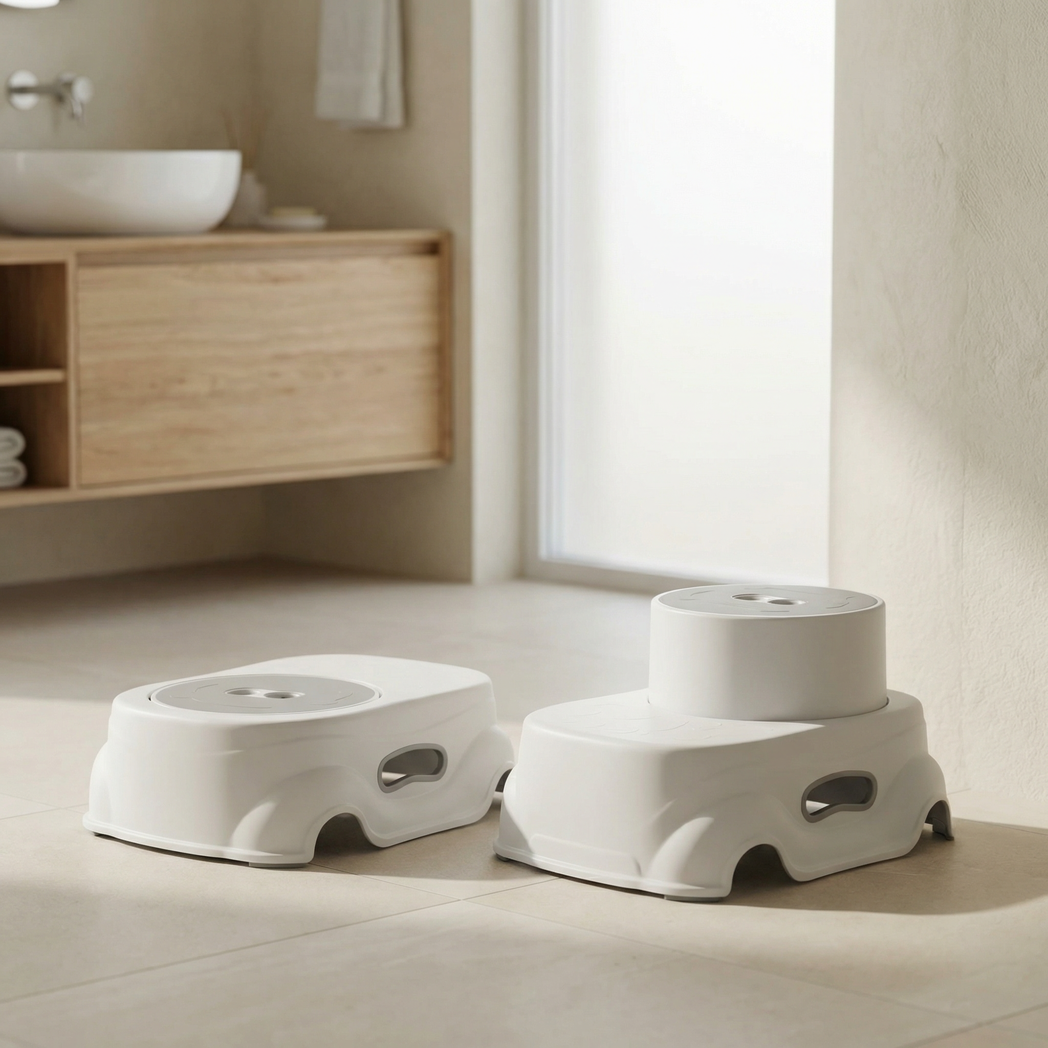 2-Step Padded Step Stool for Kids
