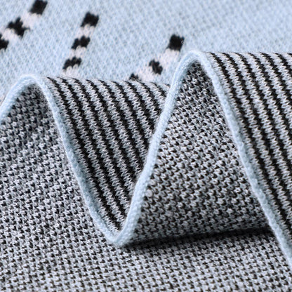 Knit Baby Blanket - Zebra