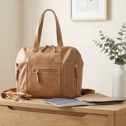 Leather Diaper Backpack