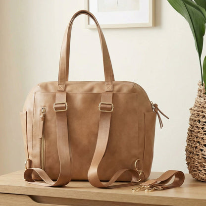 Leather Diaper Backpack