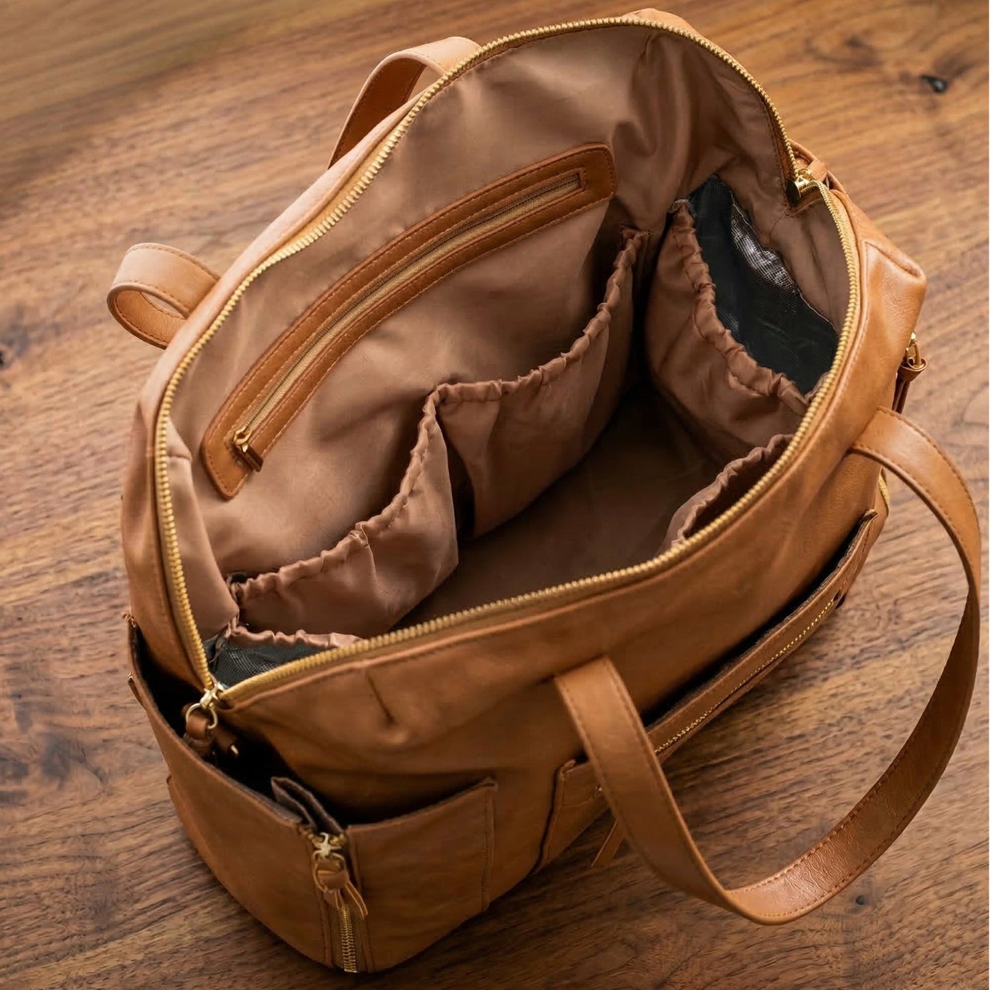 Leather Diaper Backpack