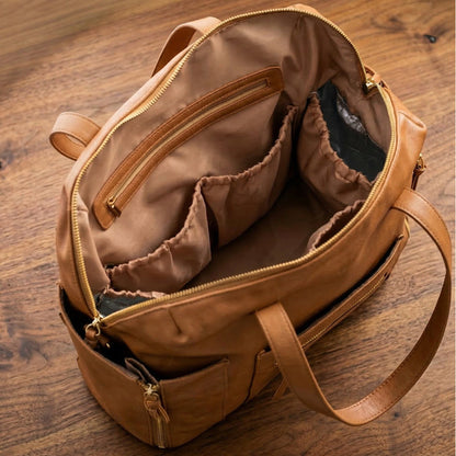 Leather Diaper Backpack