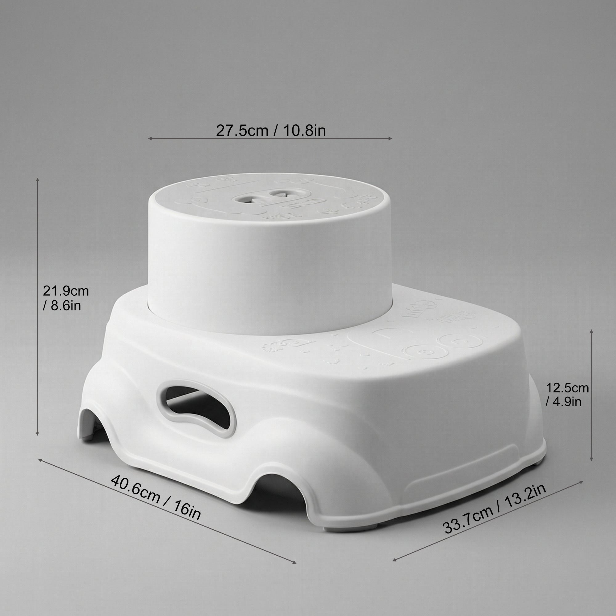 2-Step Padded Step Stool for Kids