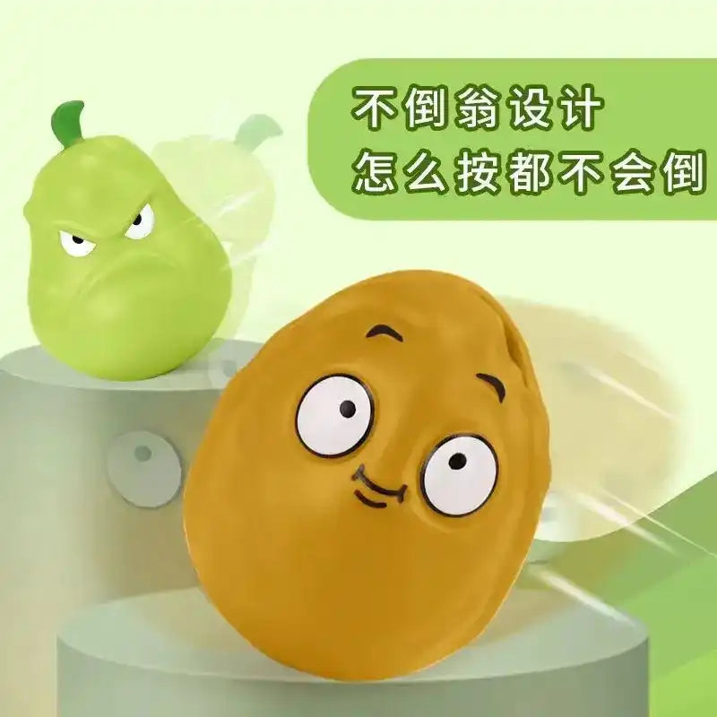 WEIQUEEN Plants Vs. Zombies Fingertip Press Jump Rope Plant Squash Tall-nut Toys Parent-child Interactive Toys for Boys and Girls Gifts