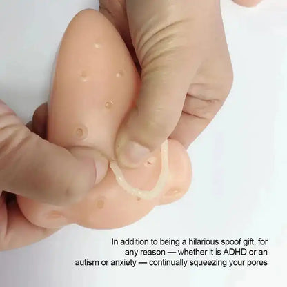 WEIQUEEN New Nose Pimple Popping Popper Anti Stress Funny Remover Stop Squeeze Acne Anti Stress Novelty Toy For Kid