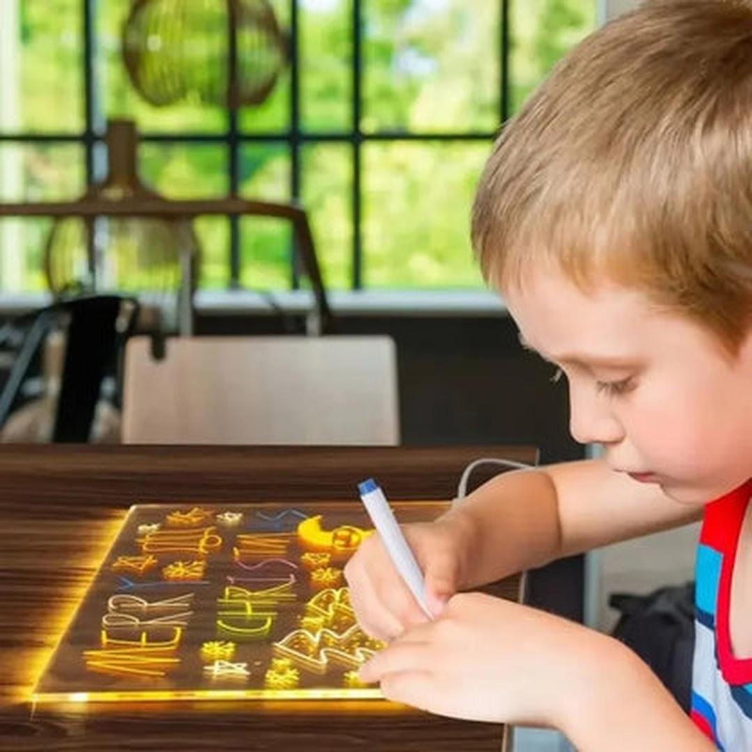 Glow-in-the-Dark LED Drawing Board – Fun Creative Art and Writing Tool for Kids