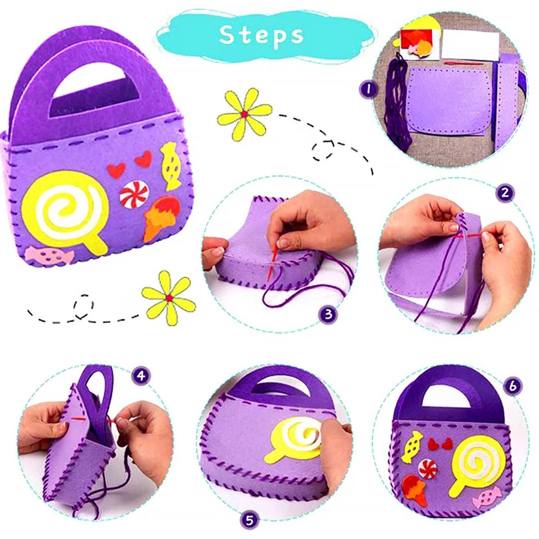 Children's Felt Bag Sewing Kit – Safe and Creative Fun!