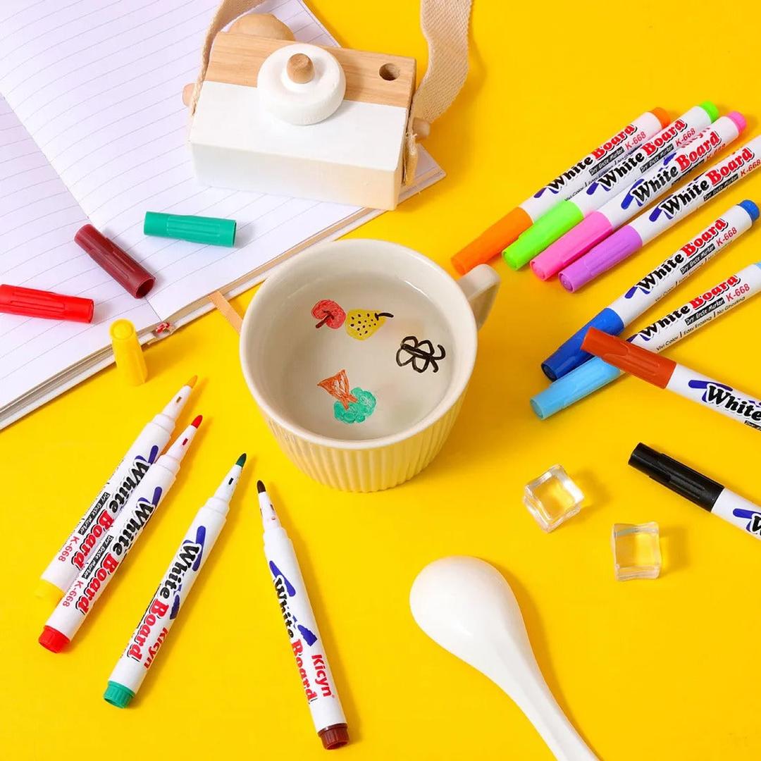 Floating Drawing Magic Markers for Kids – 12-Piece Set